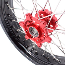 Load image into Gallery viewer, KKE 3.5 &amp; 4.25 Supermoto Motard Wheels Rims for BETA RR 2013-2024 Red Hubs
