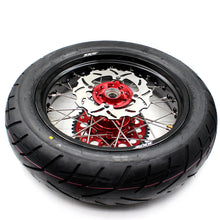 Load image into Gallery viewer, KKE 17 Inch Cush Drive Supermoto Wheels CST Tires For HONDA XR650R 2000-2008 Disc
