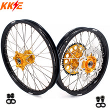 Load image into Gallery viewer, KKE 21" 18" Enduro Wheels Rims For SUZUKI DRZ400SM 2005-2024 Gold Hub
