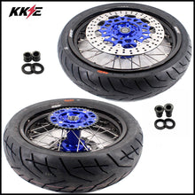 Load image into Gallery viewer, KKE 3.5/4.25*17" Supermoto Street Rims For SUZUKI DRZ400SM 2005-2024 CST Tires
