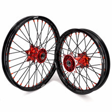Load image into Gallery viewer, KKE 21" 18" Cast Enduro Wheels For KTM EXC EXC-F EXC-E 2003-2025 Black Spokes
