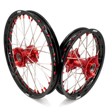 Load image into Gallery viewer, KKE 17"*1.4/14"*1.6 Small Kid's Wheels For KTM SX 85 GAS GAS MC85 2021-2024 Red Nipples
