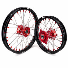 Load image into Gallery viewer, KKE 17"*1.4/14"*1.6 Small Kid's Wheels For KTM SX 85 GAS GAS MC85 2021-2024 Red Nipples
