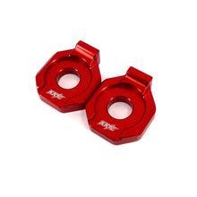 Load image into Gallery viewer, KKE Axle Chain Adjuster Blocks Fit Rawrr Mantis, Mantis X Black and Red (Collective)
