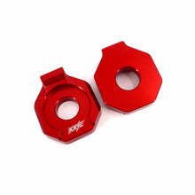 Load image into Gallery viewer, KKE Axle Chain Adjuster Blocks Fit Rawrr Mantis, Mantis X Black and Red (Collective)
