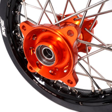 Load image into Gallery viewer, KKE 10/10 Small Kid's Wheels For KTM SX50 2014-2023 Mini Dirtbikes Orange Hub
