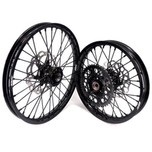 Load image into Gallery viewer, KKE Enduro 1.6*21" &amp; 2.15*18" CNC Hub Electric Dirtbike Alloy Wheels Rims Fit STARK VARG All Black
