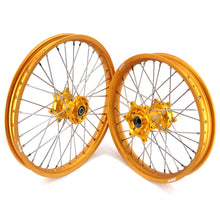 Load image into Gallery viewer, KKE 21 &amp; 19 Wheels Gold Rims For SUZUKI RM125 2001-2007 RM250 2001-2008
