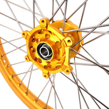 Load image into Gallery viewer, KKE 21 &amp; 19 Wheels Gold Rims For SUZUKI RM125 2001-2007 RM250 2001-2008
