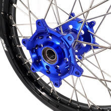 Load image into Gallery viewer, KKE 21 &amp; 18 Enduro Wheels for YAMAHA WR250F 2001-2016 WR450F 2003-2015 Blue&amp;Black 250mm Disc
