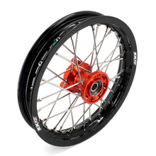 Load image into Gallery viewer, KKE 12/10 Small Kid's Wheels For KTM SX50 2024-2025 Mini Dirtbikes Orange Hub
