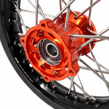 Load image into Gallery viewer, KKE 12/10 Small Kid's Wheels For KTM SX50 2024-2025 Mini Dirtbikes Orange Hub
