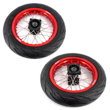 Load image into Gallery viewer, KKE 1.85*12’‘ &amp; 2.15*12’‘ E-Bike Mini Wheels Kit with Tires Fit For Rawrr Mantis X 2024-2025 Red Rims
