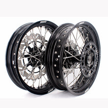 Load image into Gallery viewer, KKE 17 Inch Supermoto Rims for Honda CRF250R 04-13 CRF450R 02-12 Black
