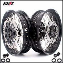 Load image into Gallery viewer, KKE 17 Inch Supermoto Rims for Honda CRF250R 04-13 CRF450R 02-12 Black
