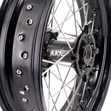 Load image into Gallery viewer, KKE 17 Inch Supermoto Rims for Honda CRF250R 04-13 CRF450R 02-12 Black
