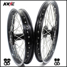 Load image into Gallery viewer, KKE 21 &amp; 19 Wheels for HUSQVARNA TE TC FE FC SMR TXC 2000-2013 Black

