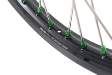 Load image into Gallery viewer, KKE 1.6*21 &amp; 2.15*19 Wheels Rims Fit Kawasaki KX450 2019-2025 KX450X 2021-2025 Green Nipples
