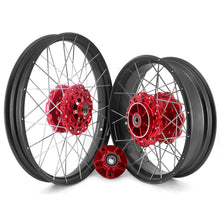 Load image into Gallery viewer, VMX Red Hub &amp; Black Rim Tubeless Wheels Fit Honda XL750 Transalp 2023-2024 21in. &amp; 18in.
