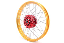 Load image into Gallery viewer, VMX 21" 18" Tubeless Rims Fit Honda Africa Twin CRF1100L 2020-2023 Red Hubs Gold Rims
