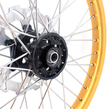 Load image into Gallery viewer, KKE 21 &amp; 19 MX Gold Rims for Suzuki RM125 RM250 1996-2000 Black Hub
