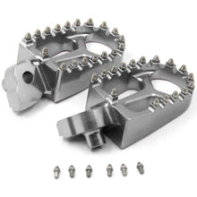 Load image into Gallery viewer, KKE BILLET CNC FOOTPEGS FOR YAMAHA YZ85 YZ125 YZ250 YZ426F YZ450F WR250F WR450F BLUE BLACK SILVER OPTIONAL
