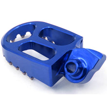 Load image into Gallery viewer, KKE BILLET CNC FOOTPEGS FOR YAMAHA YZ85 YZ125 YZ250 YZ426F YZ450F WR250F WR450F BLUE BLACK SILVER OPTIONAL
