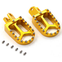 Load image into Gallery viewer, KKE CNC Billet Footpegs for SUZUKI DRZ400 DRZ400E DRZ400S DRZ400SM Gold/Blue/Black
