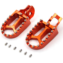 Load image into Gallery viewer, KKE CNC Footpegs Pedals for KTM SX SXF XC XCF 125 150 250 350 450 2016-2020 Orange/Blue/Black
