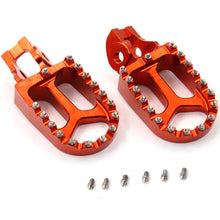 Load image into Gallery viewer, KKE CNC Footpegs Pedals for KTM SX SXF XC XCF 125 150 250 350 450 2016-2020 Orange/Blue/Black
