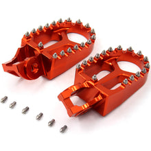 Load image into Gallery viewer, KKE CNC Footpegs Pedals for KTM SX SXF XC XCF 125 150 250 350 450 2016-2020 Orange/Blue/Black
