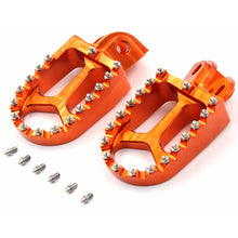 Load image into Gallery viewer, KKE CNC Footpegs for KTM SX SX-F XC  XC-F EXC EXC-F 2001-2015 Orange/Blue/Black/Silver

