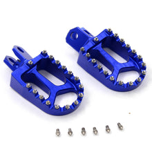 Load image into Gallery viewer, KKE CNC Billet Footpegs for SUZUKI DRZ400 DRZ400E DRZ400S DRZ400SM Gold/Blue/Black
