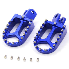Load image into Gallery viewer, KKE CNC Billet Footpegs for SUZUKI DRZ400 DRZ400E DRZ400S DRZ400SM Gold/Blue/Black
