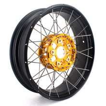 Load image into Gallery viewer, VMX 19" 17" Tubeless Wheels For BMW R1200GS R1200GS Adventure 2013-2020 Gold Hub&amp;Black Rim
