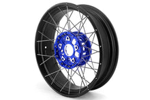 Load image into Gallery viewer, VMX 19" 17" Inch Tubeless Rims for BMW R1200GS R1200GS Adventure 2013-2020 Blue Hub &amp; Black Rim
