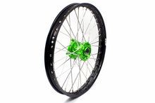 Load image into Gallery viewer, KKE 1.6*21 &amp; 2.15*19 Wheels Rims Fit Kawasaki KX450 2019-2025 KX450X 2021-2025 Green Hubs
