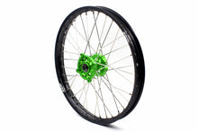 Load image into Gallery viewer, KKE 1.6*21 &amp; 2.15*19 Wheels Rims Fit Kawasaki KX450 2019-2025 KX450X 2021-2025 Green Hubs
