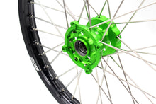 Load image into Gallery viewer, KKE 1.6*21 &amp; 2.15*19 Wheels Rims Fit Kawasaki KX450 2019-2025 KX450X 2021-2025 Green Hubs

