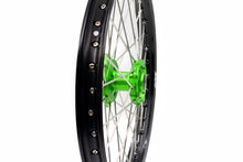 Load image into Gallery viewer, KKE 1.6*21 &amp; 2.15*19 Wheels Rims Fit Kawasaki KX450 2019-2025 KX450X 2021-2025 Green Hubs
