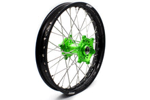 Load image into Gallery viewer, KKE 1.6*21 &amp; 2.15*19 Wheels Rims Fit Kawasaki KX450 2019-2025 KX450X 2021-2025 Green Hubs
