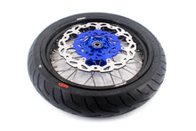 Load image into Gallery viewer, KKE 3.5/4.25*17inch Cush Drive Rims Tires For YAMAHA WR250F 2001-2019 WR450F 2003-2018 Blue Hub
