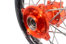 Load image into Gallery viewer, KKE 17"*1.4/14"*1.6 Kid's Big Wheels Rims Fit KTM SX 85 2021-2024 Orange Hub
