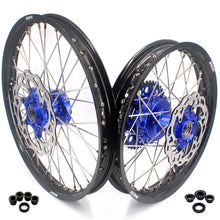 Load image into Gallery viewer, KKE 21/18 Enduro CUSH Drive Spoke Wheels For KTM EXC EXC-F EXC-W 125-530CC 2003-2024 Blue Hub
