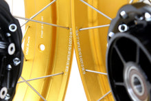 Load image into Gallery viewer, VMX 3.0*19 &amp; 4.25*17 Tubeless Wheels Rims Fit for BMW F700GS 2012 - 2018 Gold Rims Black Hubs
