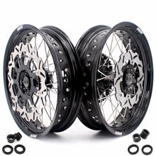 Load image into Gallery viewer, KKE 3.5 &amp; 4.25 Rims For Honda XR400R 1996-2004 XR600R 1991-2000 Supermoto Wheels Black
