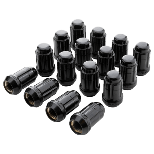 16 PACK LUG NUTS 12x1.25 SPLINE WIK W/VALVES BLK WHE-GOR