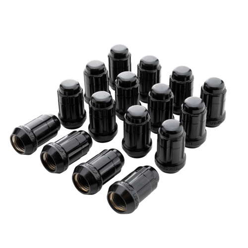 16 PACK LUG NUTS 12x1.50 SPLINE WIK W/VALVES BLK WHE-GOR