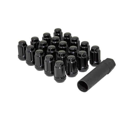 20 PACK LUG NUTS 12x1.50 SPLINE WIK PASS BLK WHE-GOR