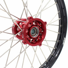 Load image into Gallery viewer, KKE 17 &amp; 14 Kids Wheels for Honda CR80R CR80RB 1993-2002 CR85R CR85RB 2003-2008 Red Hub
